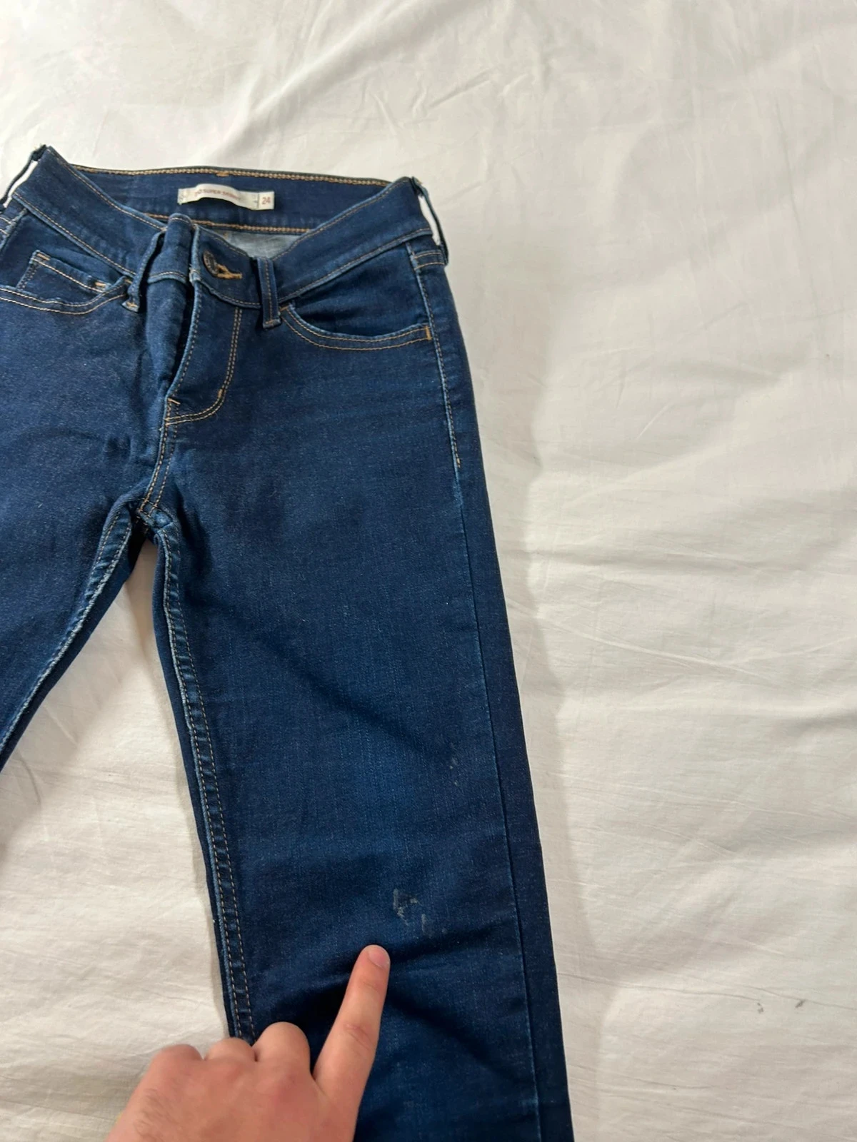 Jean skinny marineblauw Levi's 710 super skinny w24 l30 – photo 8
